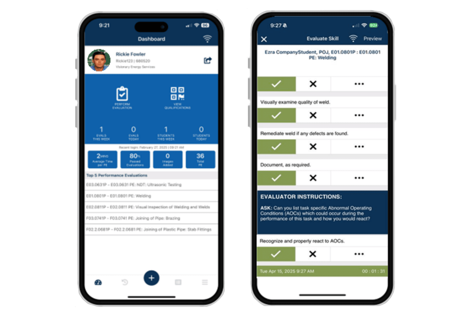 ITS Connect Screens on iPhone